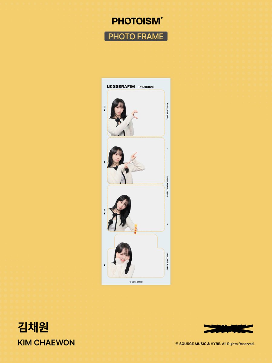 PhotoismJP's tweet photo. PHOTOISM with KIM CHAEWON
ARTIST FRAME & snapism OPEN !

「KIM CHAEWON」の誕生日を記念してのアーティストフレームとsnapismがオープンいたします。

📅 08月01日(土) ~
* 終了のお知らせまでご利用いただけます。

※ 「Gap Factory Store ユニバーサル・シティウォーク大阪店」を除く、Photoism全店舗で撮影をお楽しみいただけます！ 
※ snapismはPhotoismの一部店舗内に設置されております。下記店舗にてご利用いただけます。 
📍原宿竹下通り店 
📍渋谷センター街店 
📍PLAY 新大久保店 

ONLY IN PHOTOISM