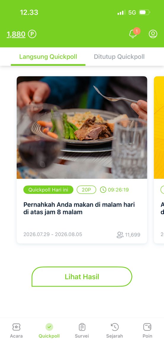 cabtto's tweet photo. # day 2  —  spill freelance 

aku mau spill lagi another aplikasi survey yg bisa dapetin uang jajan, namanya Surveyon yaaa tersedia di appstore & playstore

ini aku udah kekumpul hampir 2rb points, tiap hari update ada survey yg bisa dapet points gede & ada quick pollnya jugaa

untuk redeem bisa ke ewallet / paypal yaa, start penukaran dari 11rb points untuk dapet 10rb saldo e wallet, syaratnya cuma daftar pakai gmail ajaa! 

kuncinya cuma 2: konsisten & sabar :)
