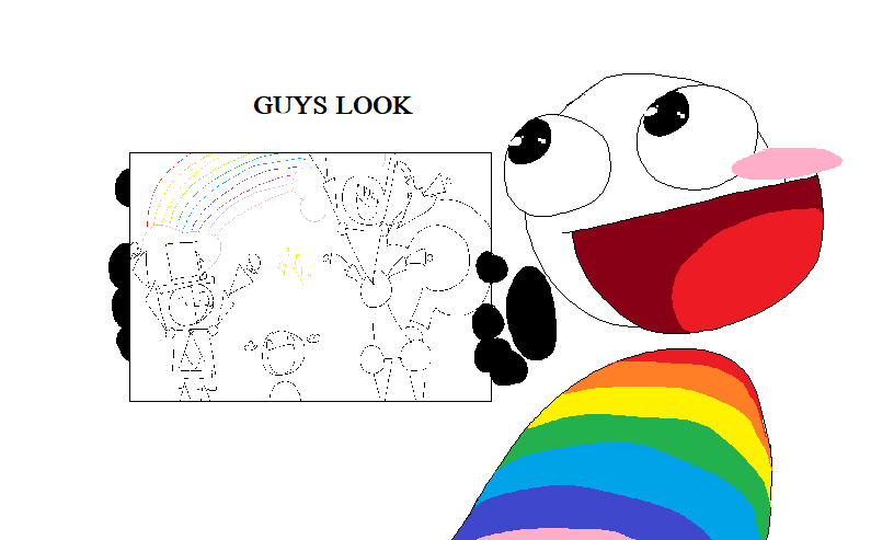 NORMALSENTENCE's tweet photo. Rainbow's Drawing https://t.co/2zgc6OyEO3