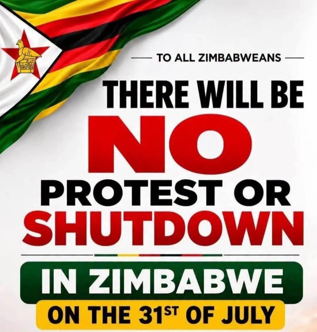 TadzembwaKK's tweet photo. Let us all think of our families, let's all think of our future. Unlawful 31st demonstrations can result in legal action, injuries &amp; loss of sources of income. The better path is peace, dialogue &amp; working together lawfully for our nation.  
#MySweetZimbabwe #BusinessAsUsual https://t.co/JyvVvKIHnz