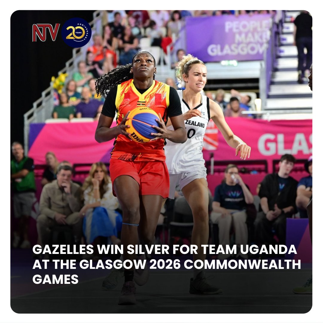 ntvuganda's tweet photo. Uganda Gazelles secure Commonwealth Games Medal after beating New Zealand in 3x3 Basketball semifinal.

#NTVNews https://t.co/DJ7LbGcnHU