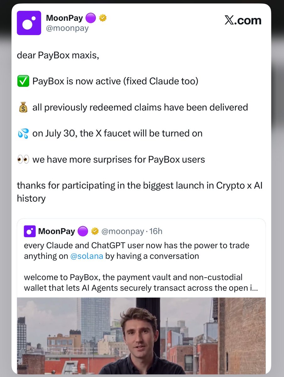 digitechsahil's tweet photo. MoonPay Update

If you're stuck at X connection level then i've a good news for you @moon officially announced that they'll activate faucet today at undisclosed time(US Hours)

That's why you should complete all steps and wait for X faucet to open.

https://t.co/PsAFJcdnQB https://t.co/2eW5Y2qOoM
