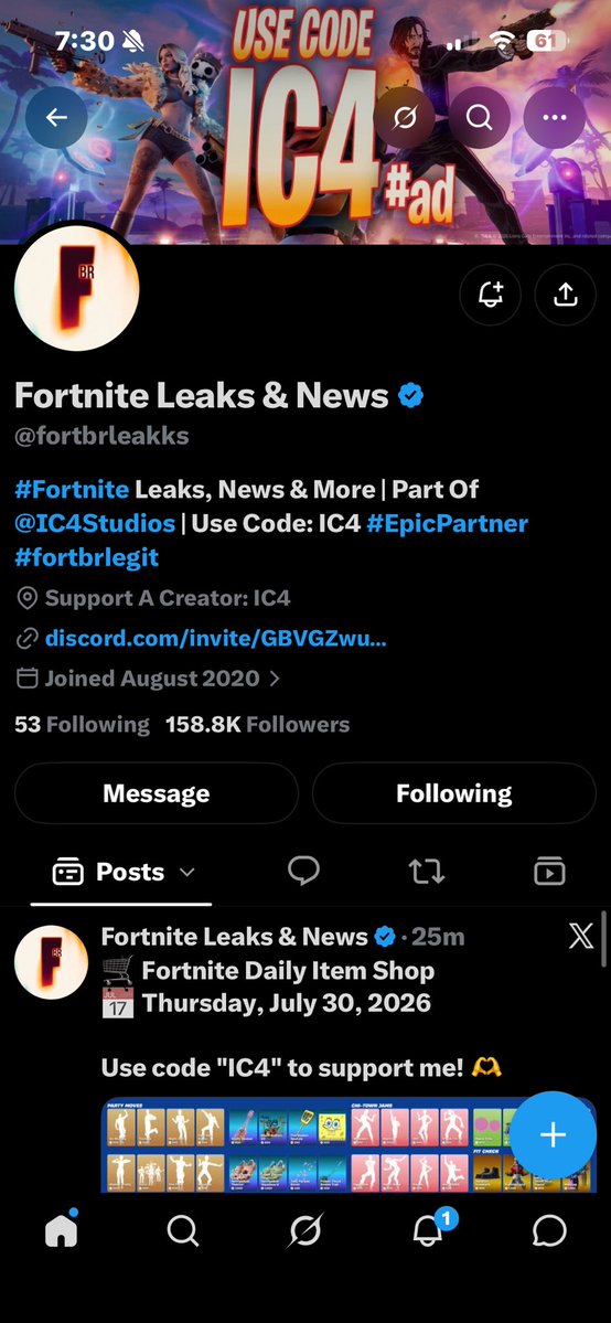 ShadowUltrs's tweet photo. @fortbrleakks Done hopefully I get it https://t.co/5YYXn31xZY