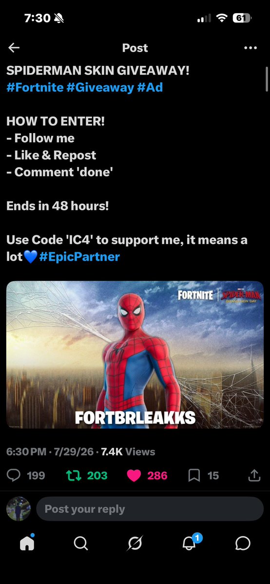 ShadowUltrs's tweet photo. @fortbrleakks Done hopefully I get it https://t.co/5YYXn31xZY