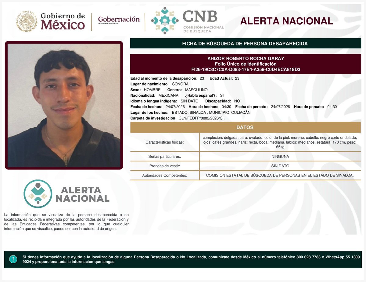 MetroCDMX's tweet photo. Si tienes información para localizar a las siguientes personas: 

Jesús Abraham Reyes Trejo
Ahizor Roberto Rocha Garay
Camila Alhely Castañeda Zúñiga
Melanie Esmeralda Solorzano Martínez

Comunícate con la Comisión de @Busqueda_MX, mediante el número telefónico:
☎️ 800 028 7783 

Agradecemos tu apoyo y colaboración. #AlertaNacionalDeBúsqueda