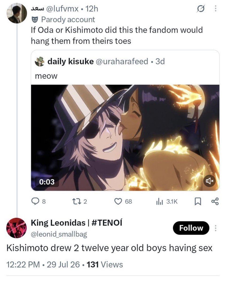 KaiserE51647's tweet photo. @leonid_smallbag Yo twin what manga did YOU read😭✌️ https://t.co/V5vGN53HFn