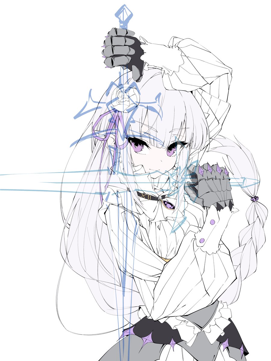 EeeGooseEeeXx's tweet photo. #リゼロ #エミリア  #Reゼロから始める異世界生活 #Emilia #rezero #fanart #illustration #lineart #イラスト #銀髪少女 #エルフ耳 #線画 https://t.co/jolG9gIMC5