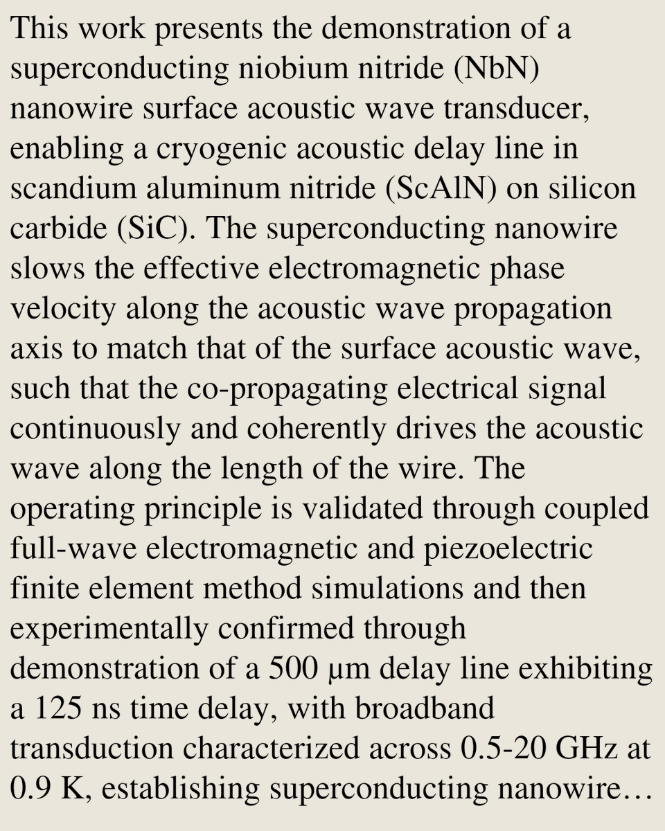 CWHN's tweet photo. Superconducting Nanowire Based Surface Acoustic Wave Transduction

Jack Guida, Kartikey Agarwal, Marco Colangelo, Siddhartha Ghosh
https://t.co/wpjry9i2tB [𝚙𝚑𝚢𝚜𝚒𝚌𝚜.𝚊𝚙𝚙-𝚙𝚑 𝚌𝚘𝚗𝚍-𝚖𝚊𝚝.𝚖𝚝𝚛𝚕-𝚜𝚌𝚒] https://t.co/txdIwlrfl4