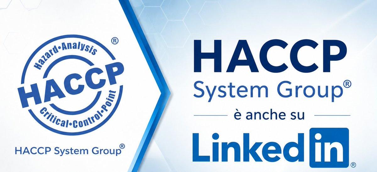 HACCPSystemG's tweet photo. HACCP System Group ® è anche su linkedin: https://t.co/uj6wPX9REd https://t.co/p7DeaQKCFx