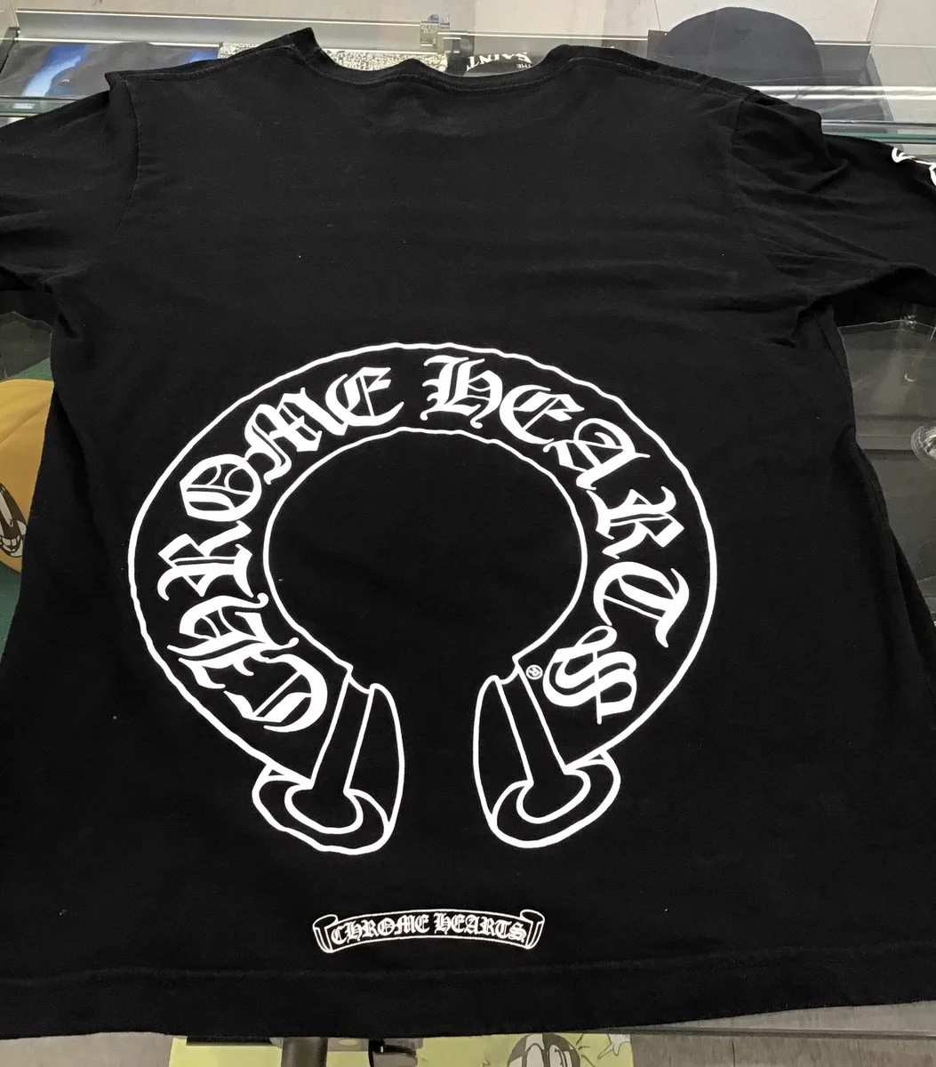 ホースシュー Chrome hearts ロンt 袖ロゴ Chrome Hearts ホースシュー