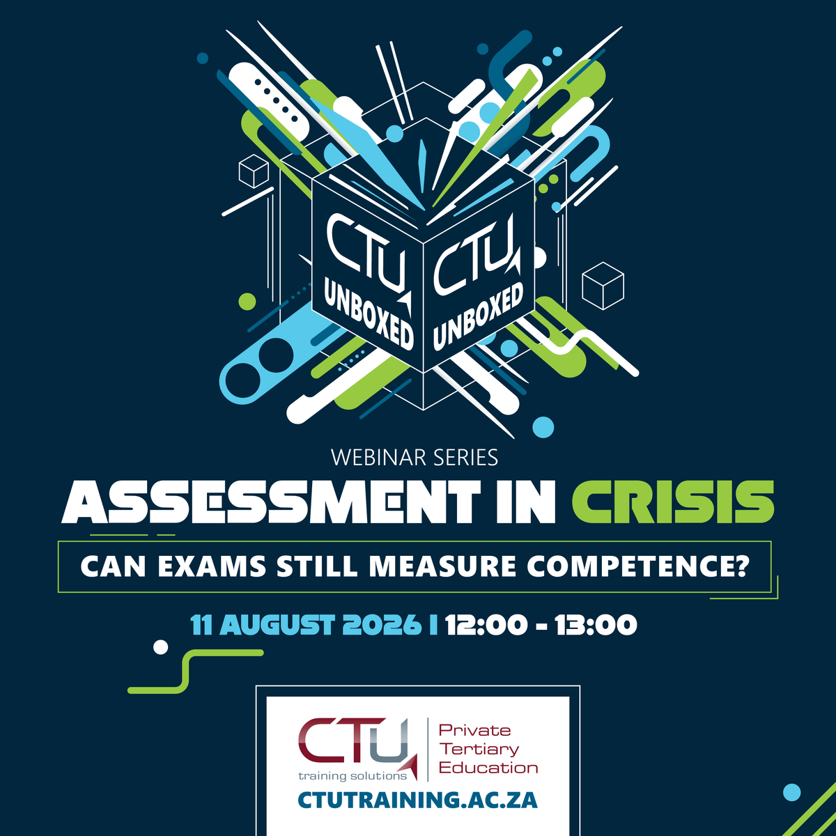 CTU_Chatz's tweet photo. Can exams still measure competence in the age of AI?

As technology reshapes education, it's time to ask the difficult questions.

Join our latest #CTUUnboxed webinar as we explore the future of assessment and workplace readiness.

🔗 https://t.co/KotFGz9BEb https://t.co/gcEP3soAWu