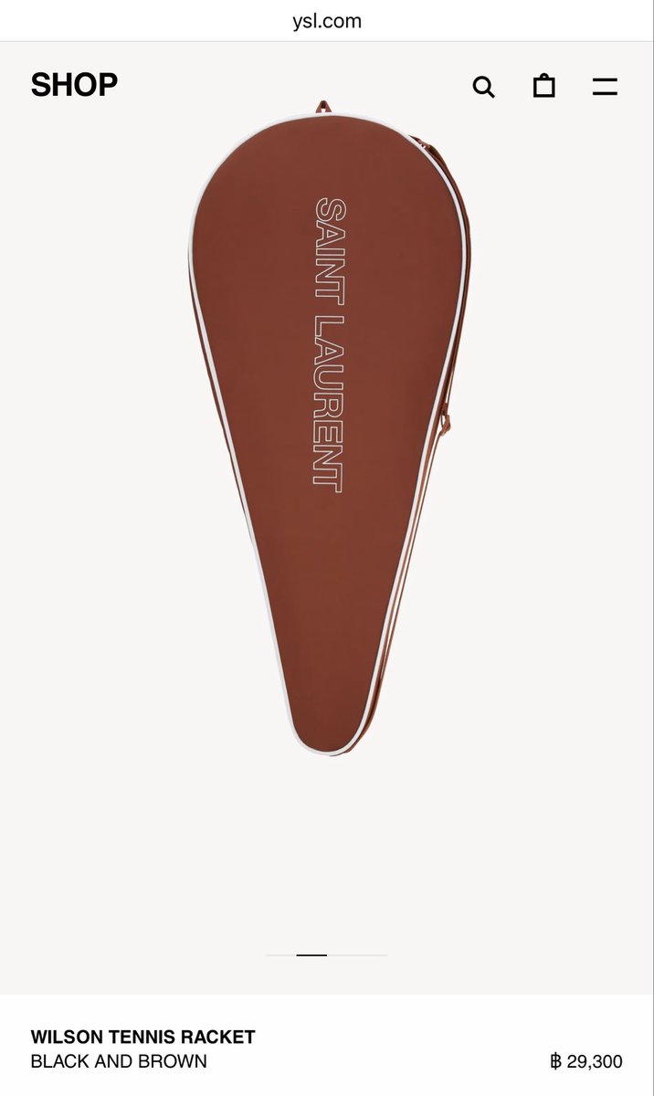 TENzenter's tweet photo. 260730 #TEN with @YSL Summer items

WILSON TENNIS RACKET
BLACK AND BROWN
THB 29,300

#SaintLaurentxTEN https://t.co/RCeRyPVWYT