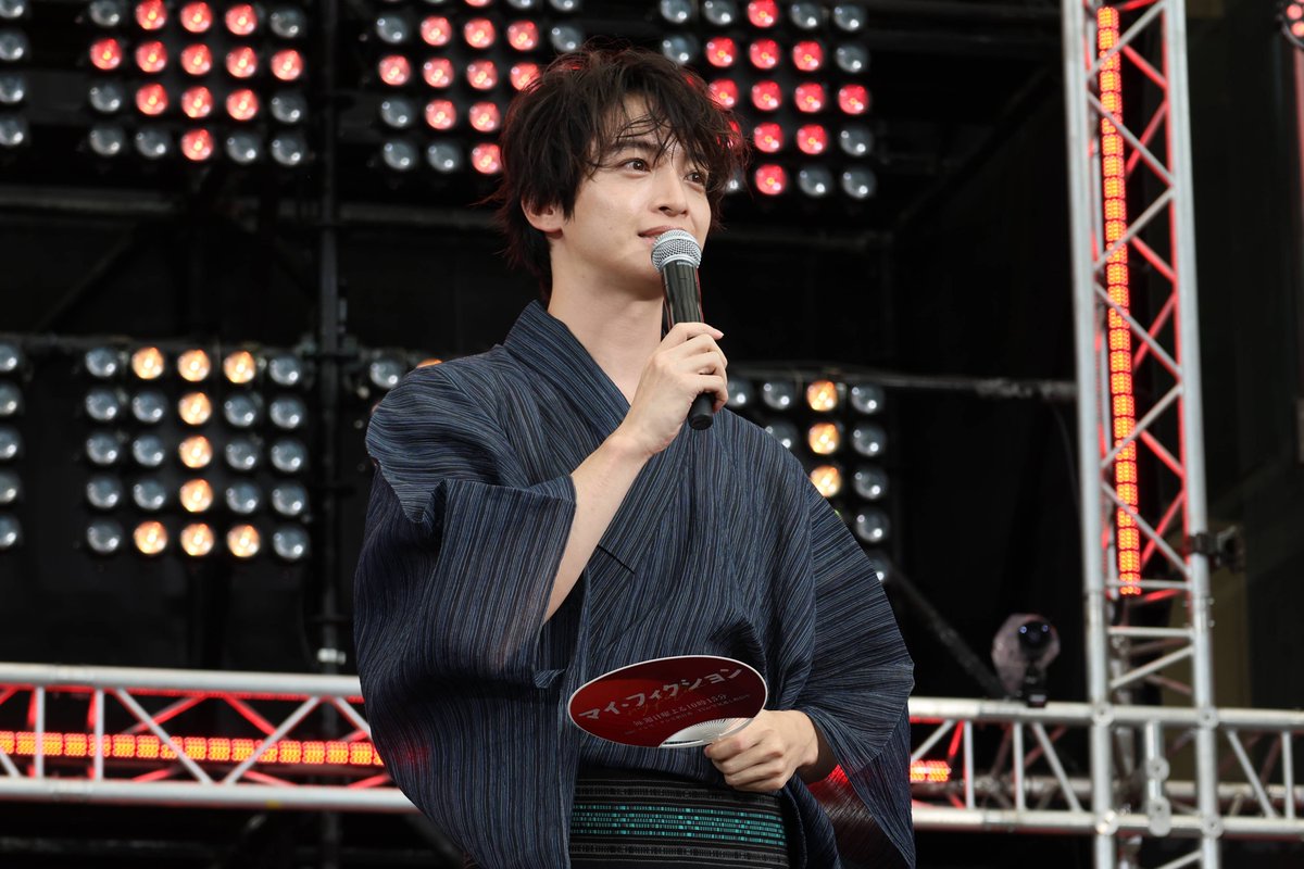 TVGweb's tweet photo. 「マイ・フィクション」
ファンイベントREPORT✍️🏻
------
Kis-My-Ft2・玉森裕太、森川葵、
宮澤エマ、野村周平、ジャンボたかおが
「思い出深いシーン」を紹介✨

🎬二階堂高嗣、池田直人からの
VTRメッセージに玉森も感激
「出演してほしいくらい！」

https://t.co/xZloRNPDDj

#マイフィクション https://t.co/f19x5oFSAA