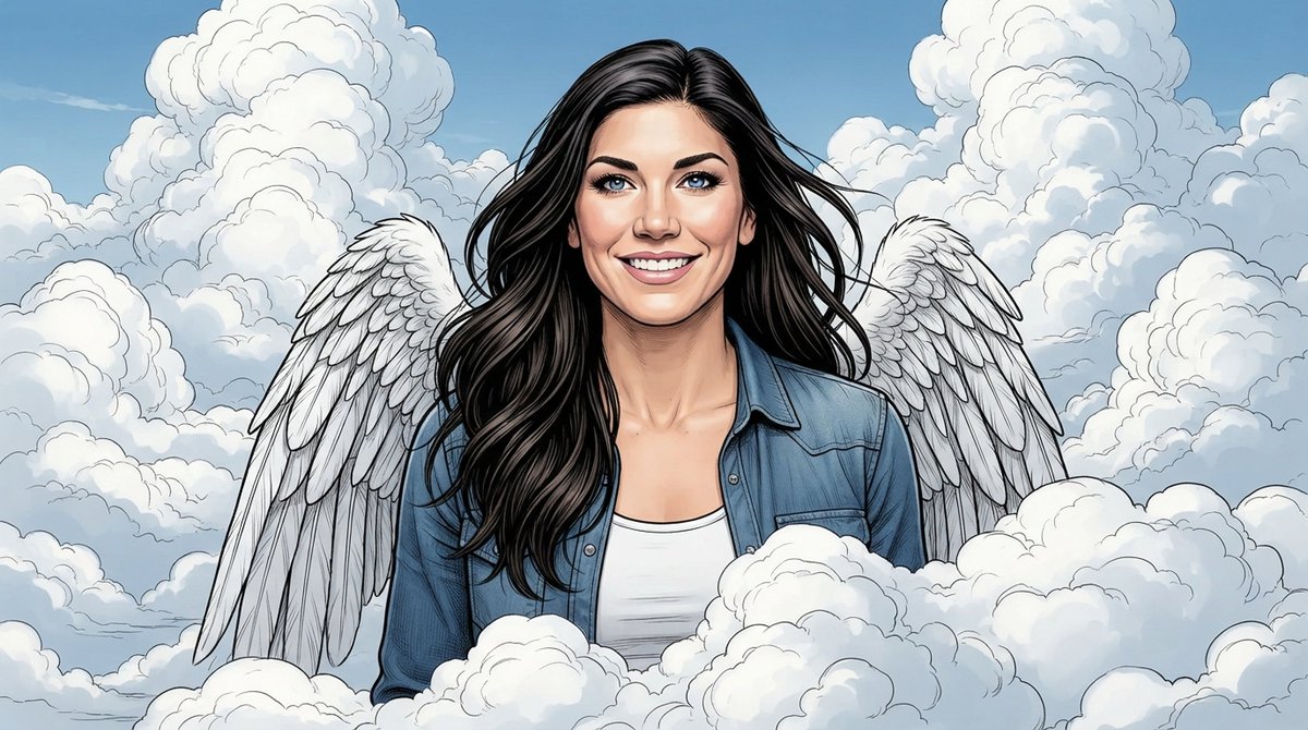 ppgrainbow's tweet photo. Happy 45th birthday to former soccer goalkeeper @hopesolo (Hope Solo)! 🦋

#AI #HeavenlyPortrait #HopeSolo #Illustration https://t.co/n0D7oGrNGi