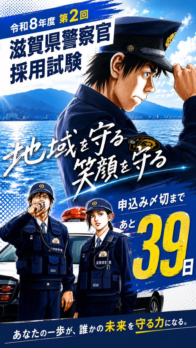 滋賀県警察採用 on X: 