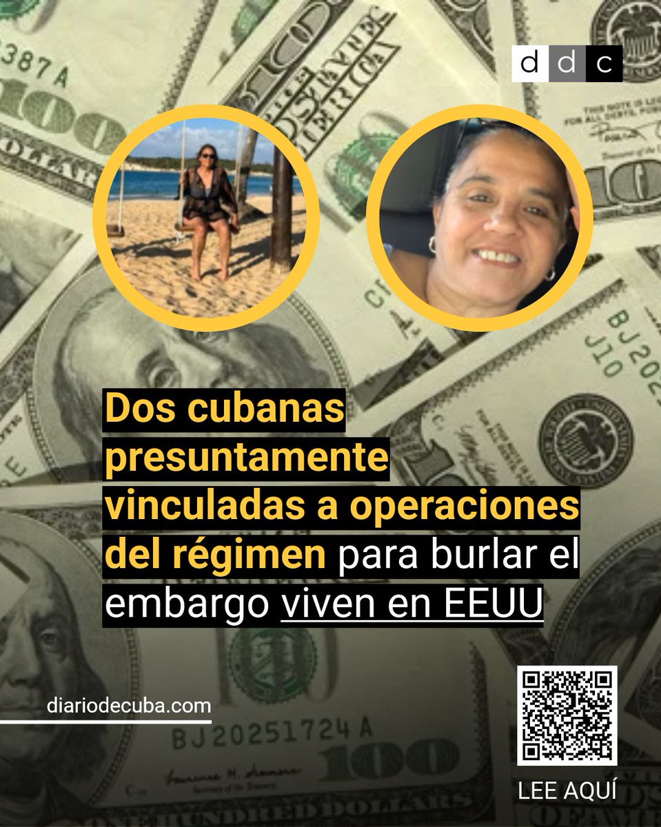diariodecuba's tweet photo. Las ciudadanas #cubanas Concepción Elisa Perdomo Domínguez y Maritza Spinola Piñero, que aparecen registradas en Chipre como administradoras de una red de compañías navieras con las que el régimen burló el embargo durante décadas, residen actualmente en #EEUU. Sin embargo, una asegura que su nombre fue utilizado por las autoridades sin su consentimiento.
LEE MÁS en #DiarioDeCuba
https://t.co/3DG3M2rnOK