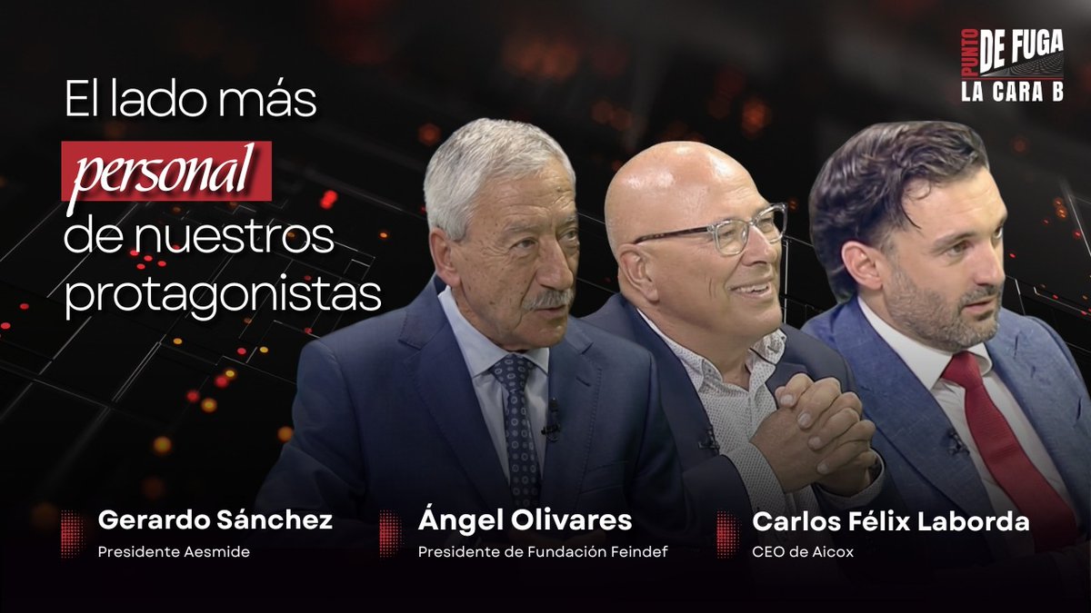 Infodefensa's tweet photo. 🔴#InfodefensaTV | 📹 La cara B de 𝐏𝐮𝐧𝐭𝐨 𝐝𝐞 𝐅𝐮𝐠𝐚 P03 👉🏼 El lado más personal de G. Sánchez, A. Olivares y C. F. Laborda👉🏼 ¡𝐃𝐚𝐥𝐞 𝐚𝐥 𝐩𝐥𝐚𝐲! ▶️ https://t.co/bO5hPPEbFy 🛡️

📺 ¿Qué sueños dejaron atrás? ¿Qué les habría gustado hacer si hubieran elegido otro camino? ¿Qué decisiones han marcado su trayectoria y cómo entienden el liderazgo? En este episodio de La cara B de Punto de Fuga, Gerardo Sánchez Revenga, Ángel Olivares y Carlos Félix Laborda comparten anécdotas personales, recuerdos de sus carreras y reflexiones sobre la vocación, el liderazgo, la industria de defensa y los retos que afronta el sector en un contexto internacional cada vez más complejo.

▪️𝐂𝐨𝐧 𝐞𝐥 𝐢𝐦𝐩𝐮𝐥𝐬𝐨 𝐝𝐞: @AicoxSoluciones

▪️𝐂𝐨𝐥𝐚𝐛𝐨𝐫𝐚𝐜𝐢𝐨́𝐧: @IndraCompany

▪️𝐀𝐩𝐨𝐲𝐨: @Defensagob y @UCMccinf