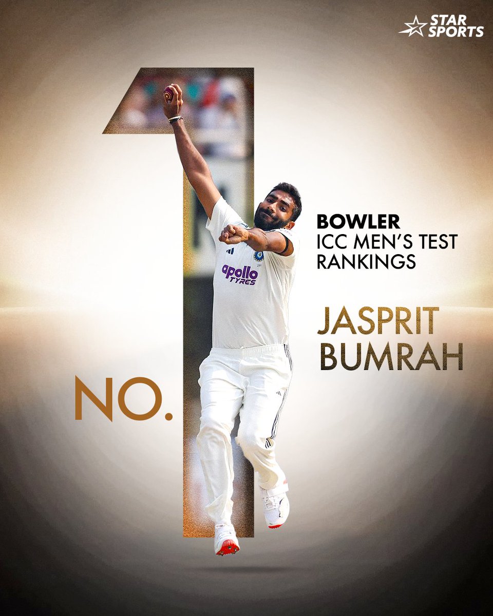 StarSportsIndia's tweet photo. India on top! 🇮🇳

Four Indian stars now sit at No. 1 in the latest ICC Rankings. A proud moment for Indian cricket! 💙

#ShubmanGill, #RavindraJadeja, #JaspritBumrah, #IshanKishan https://t.co/MsMFijTZpE