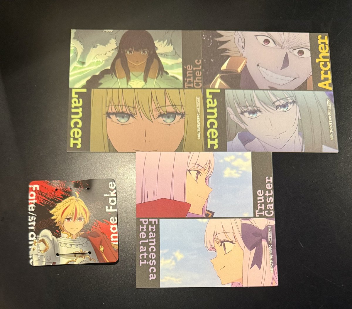 SIZU97's tweet photo. 【交換・譲渡】Fate/strange Fake SMILE BASE CAFE コラボカフェ 特典 

譲】画像

求】セイバー&amp;アヤカorセイバー&amp;ランサーor700円

フランソワ・フランチェスカのみ譲渡可能。
17時まで池袋手渡し可能。検索からでもお気軽にお声掛けください。 https://t.co/e6kKERbDn1
