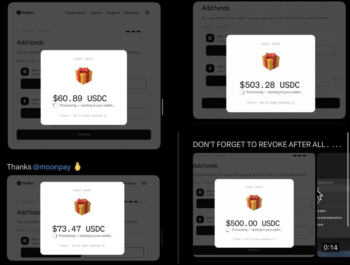 Param_eth's tweet photo. Learn Web3 Marketing for FREE:

- MoonPay just showed how Web3 marketing should actually work.

- most crypto projects spend millions on KOLs campaigns

- MoonPay took a different approach

- instead of rewarding influencers

- they rewarded early users

- users connected ChatGPT or Claude

- set up a PayBox account

- linked their X profile

- and claimed free $USDC

- some received $10, $50, $100

- a few even got $500+

- X timeline immediately filled with PayBox screenshots posts

- creators started posting tutorials on their own

- the campaign spread organically across CT