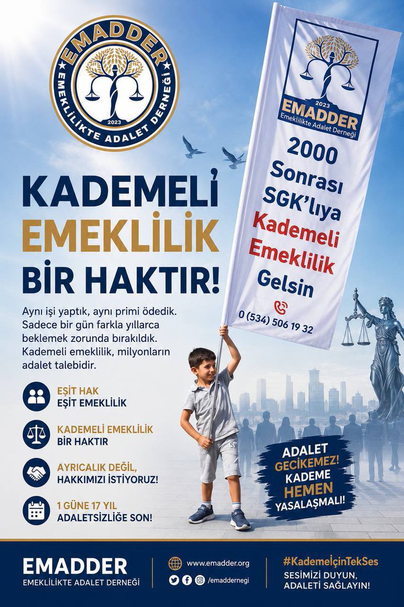 mihribanugurluu's tweet photo. Günaydın Ezgi Hanım

Bir günle oluşan 17-20 yıllık adaletsizlik artık #SonBulsun
Aynı işi yaptık, daha fazla prim ödedik ama 17-20 sene daha geç emekli edilmeyi kabul etmiyoruz.

Kademeli emeklilik bir tercih değil, zorunluluktur.
 
@ezgigozeger
@nowhaber
@EmadDernegi
#KademeliEmeklilik
#KademeSusmayacak
