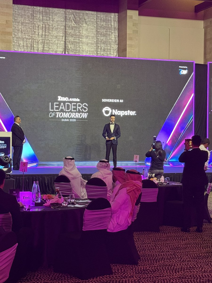 SamHuber's tweet photo. Last night @napster_corp won the ‘Sovereign AI’ award from @inc_arabia 🔥🏆

Sovereignty is the concept of running AI models in the region, so all the data and reasoning remain in the country - NOT outsourced to another country 

Why this is important:

▪️the conversation with Enterprise in the UAE is shifting from ‘what can AI do’ to ‘where is it hosted’
▪️Enterprises and Governments are waking up to the risk associated with NOT hosting AI locally 
▪️most AI solutions operating in the region are actually NOT compliant 🤯

A company is made of the collective know-how and intelligence of its people, which translates into first party data and products.

You wouldn’t outsource all of that blindly to a team abroad.

Yet this is what is happening with AI. 

As AI models get commoditized, sovereignty becomes the most important feature of your AI stack.

Proud to help build Napster into the first true sovereign agentic AI solution for the UAE, KSA and beyond ✌🏼