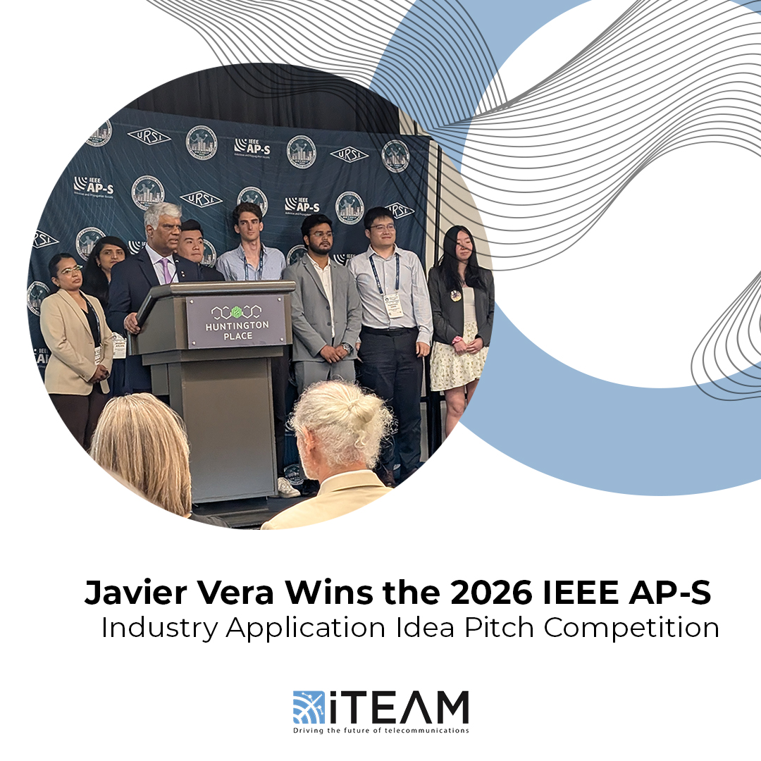 iteamUPV's tweet photo. 🏆 Javier Vera Sánchez  from APL Wins the 2026 @IEEEorg  AP-S Industry Application Idea Pitch Competition!

Congratulations on this outstanding international achievement! 👏 https://t.co/YcTdoI6PEZ