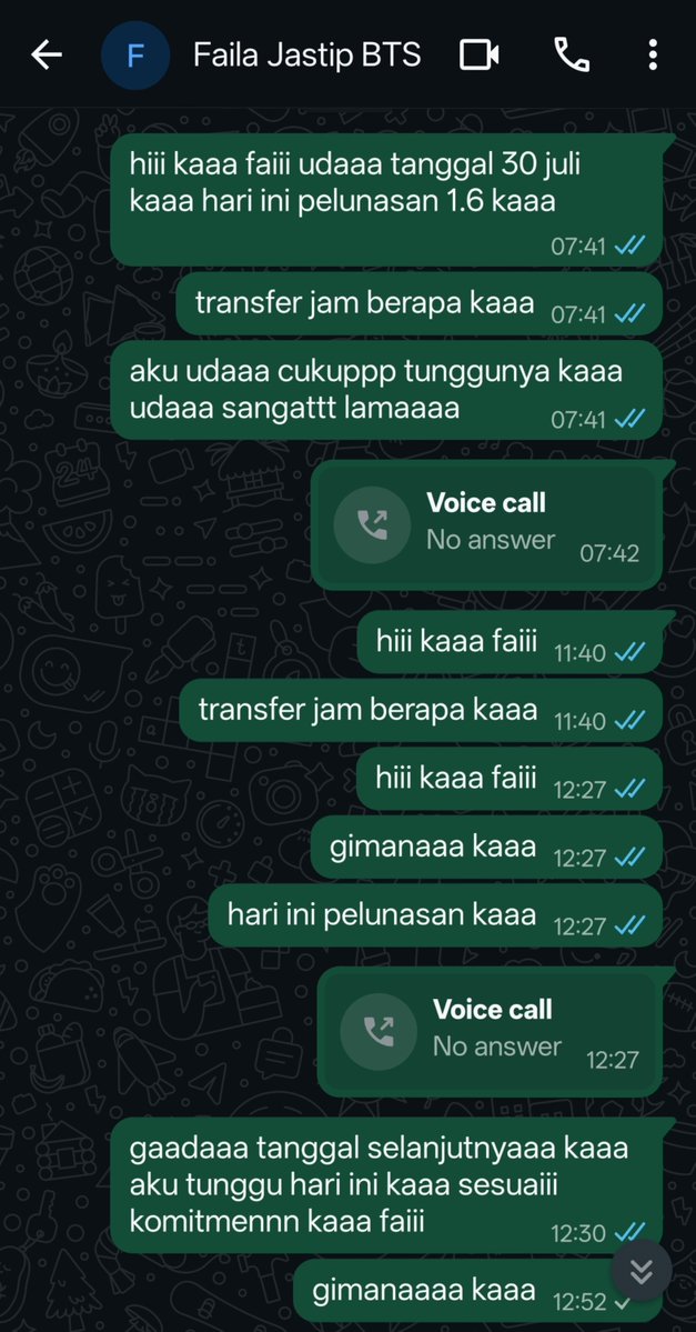 nisacheol's tweet photo. SCAMMER TIKET KONSER BTS ATAS NAMA FAILA UTAMI

gapernah kepikiran beneran di scam karena totally gaada sus sama sekaliii https://t.co/sFRUS1JKFf