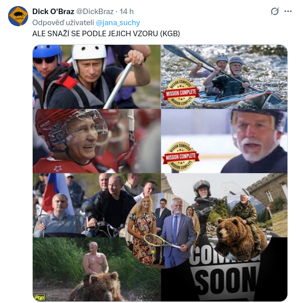 jana_suchy's tweet photo. je čas, i když je tu legrace

1) soudruh prezident
pro někoho hrdina a pro někoho jen ubohý kašpar https://t.co/larWh7Lcbq