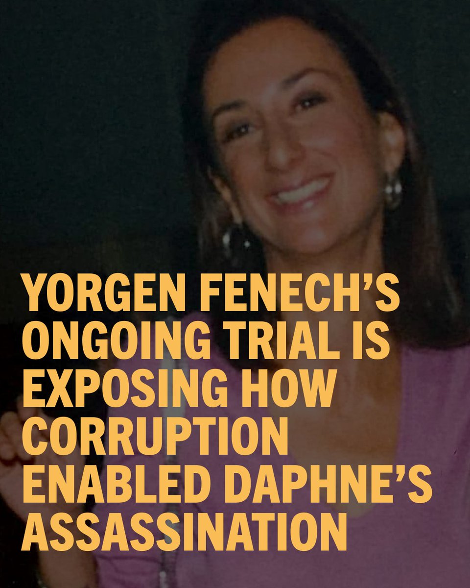 daphnefdtn's tweet photo. 1⃣ Yorgen Fenech's ongoing trial is showing how corrupt influence enabled Daphne's assassination.  Yet, 5 years after the public inquiry exposed the link between corruption &amp; Daphne's murder, #Malta hasn't delivered the reforms journalists need. 
https://t.co/9hfb2a2xgr https://t.co/W1v0NC0tLT