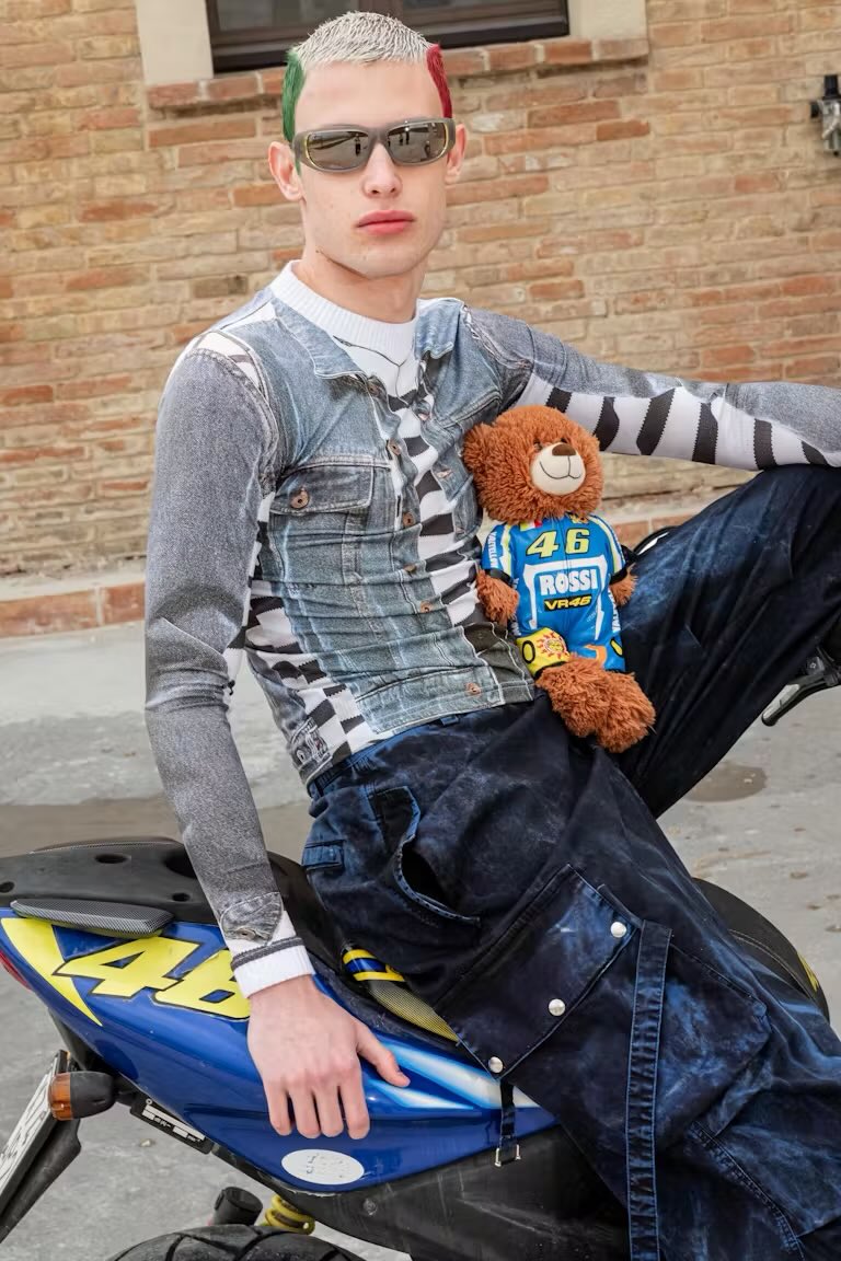 4644s's tweet photo. Valentino Rossi inspired photoshoot for Office Magazine NYC, 2023. https://t.co/M5wdtqb2Zz