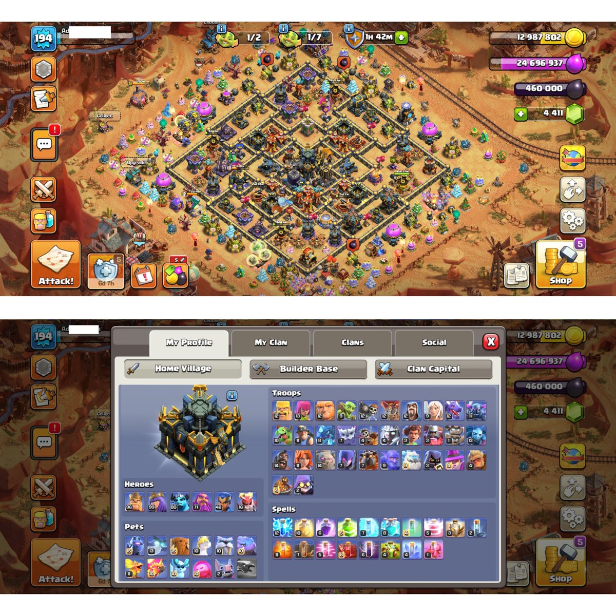 coc_account_s's tweet photo. Clash of clans Account for S@le
TH 17
* Change Email ✓
#Price #80USD
DM if you interested ✉️
#ClashOfClans #TH15 #TH16 #TH17 #TH18 #cwl #clangames #hayday #supercell #ClashRoyale #esport #twitch #BrawlStars #squadbusters #AEWDynamite #WhiteSox #brandnewday #GTAVI #GTA6 #PS5 https://t.co/YVdirn3cxo