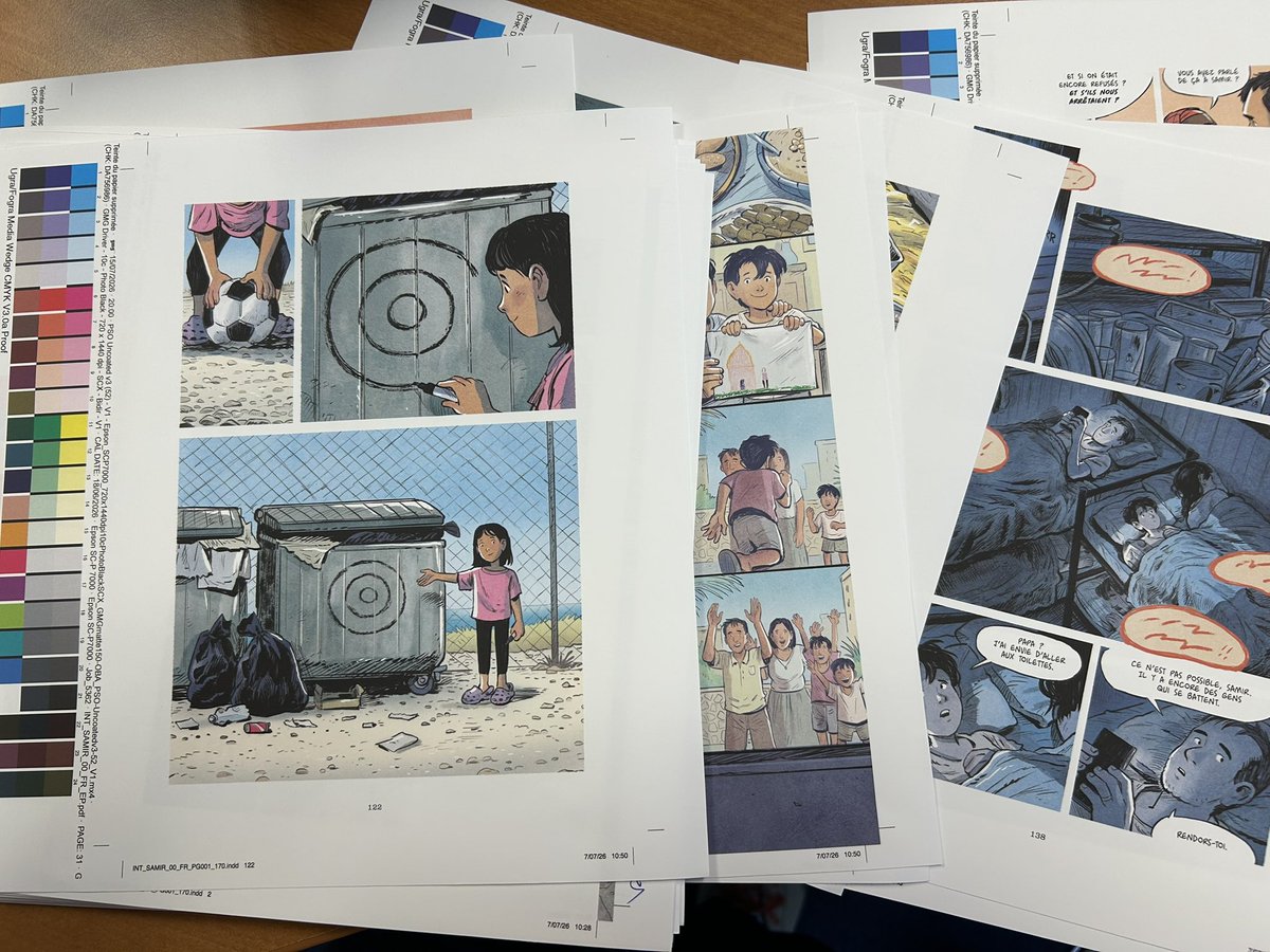 YvesSchlirf's tweet photo. Épreuves couleurs pour Samir, le nouveau roman graphique d’Aimée de Jongh pour Dargaud !
#romangraphique @EditionsDargaud #bd #lesbos https://t.co/BREdkmifve