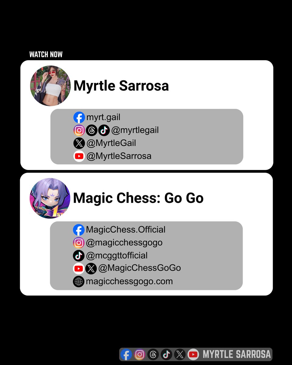 MyrtleGUpdate's tweet photo. Credits: Myrtle Sarrosa | Magic Chess: Go Go
#MyrtleGailSarrosaUpdate
MCGG NEW MODE - MAGIC AUCTION
Myrtle Sarrosa got such a great addition to her collection! 😍
MCGG Commander Vexana Cosplay Myrtle Sarrosa
#MCGG #MagicAuction #Vexana #Cosplay #MyrtleSarrosa #Myrtle https://t.co/84lxr1Ln2O