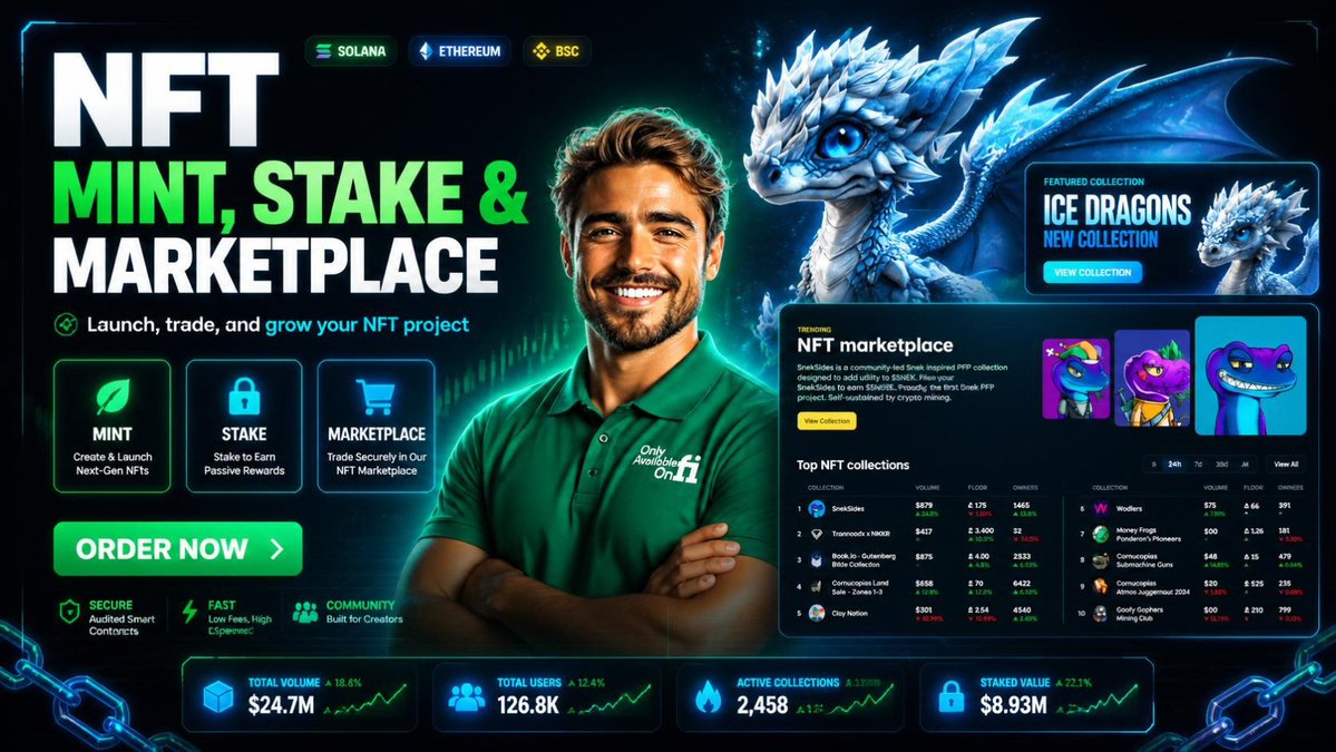 ruposhamin's tweet photo. Do you want to Create a NFT Marketplace like OpenSea?
Build NFT minting marketplace, nft staking by erc721 erc1155 on monad solana bsc-powered by Senior NFT Developer!
Tap to order: https://t.co/LnJ6GNgv1b

#CryptoWallet #Blockchain #NFT #smartcontract #NFTmarketpalce #NFTminting https://t.co/WpRkkd48pP