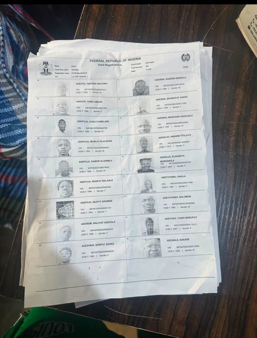 Ojolowo_1's tweet photo. Osun State's Secretary to the State Government, Teslim Igbalaye, along with five others, has reportedly been arrested by the Osun State Police following an intelligence-led raid on his residence.

According to reports, security operatives recovered ₦4.8 million in cash, Permanent Voter Cards (PVCs), electoral voter registers, and other items described as incriminating during the operation. Authorities are expected to provide further details as investigations continue.