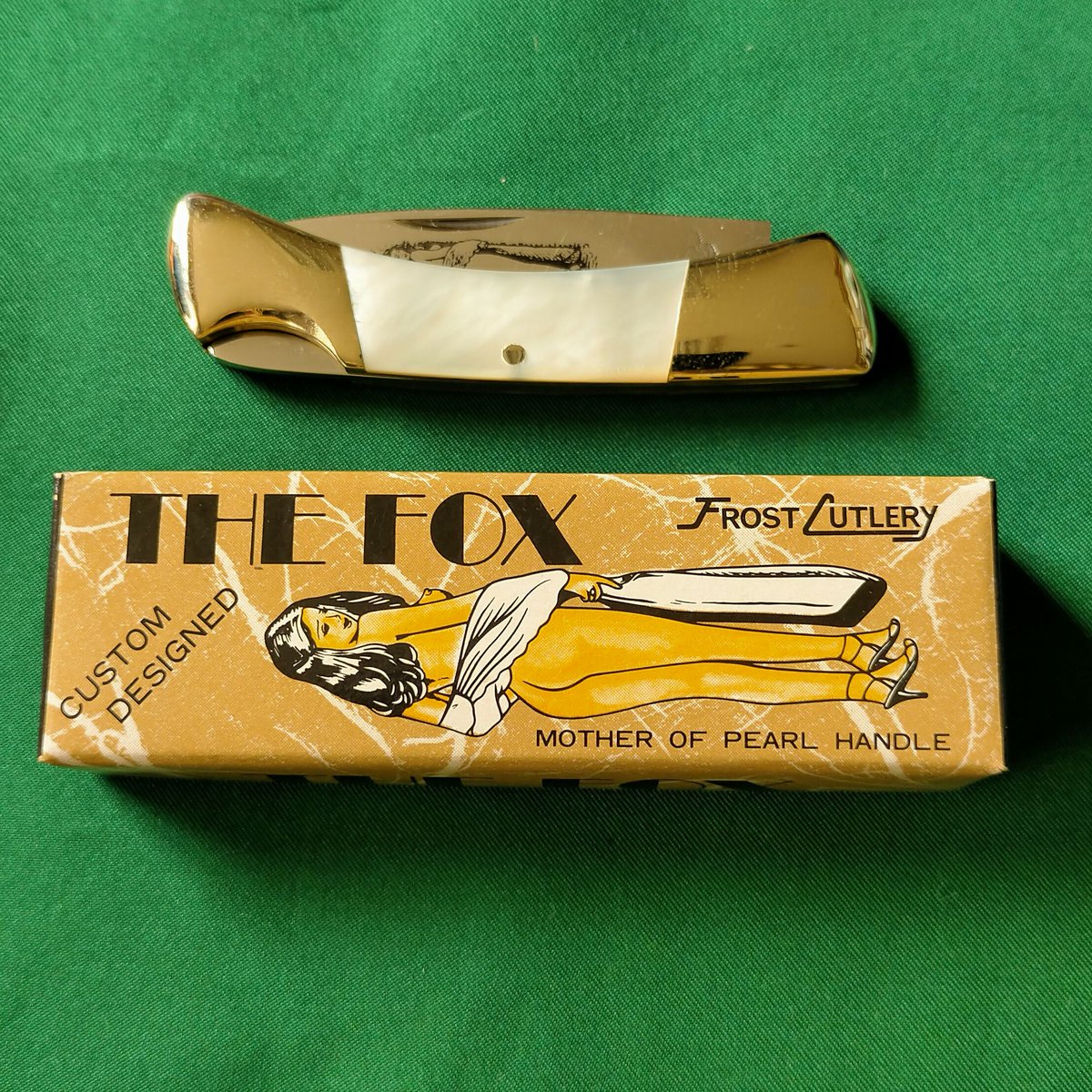hamonoya's tweet photo. フロストカトラリー【THE FOX】8,800円(税込)白蝶貝 刃長4cmナイフ収納時7cm
#knife#キャンプ#防災#Japanesecutlery#包丁#研ぎ直し#刃物の政豊 https://t.co/dgyJIGkqJu