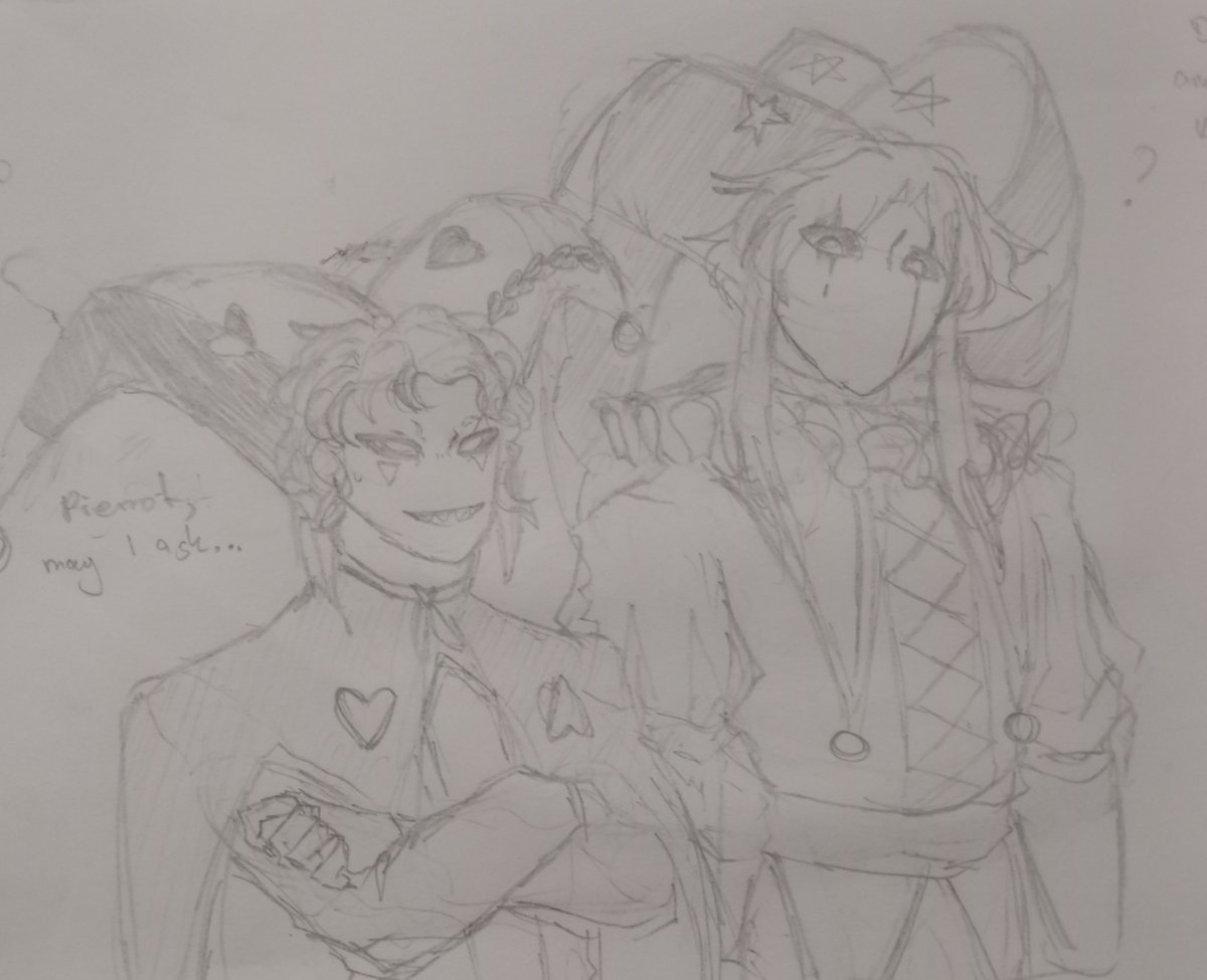 millenniumcrest's tweet photo. "Rooted"
#TFC short comic, more under replies
(1/7) 
H: Pierrot, may I ask...
(2/7)
H: Do you not notice anything, strange with Kaizo?
(3&amp;4/7)
P: And by that you mean?
H: Just the feeling their is more to him,  a sense of madness if you stare too long... https://t.co/Qsh9guaQQp