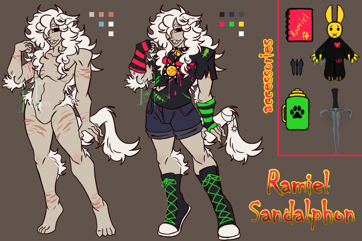L0UIS_TOON's tweet photo. @DoaUnderground1 Hii! Idk if I’m too late for this! But I’d love to see my boy Ramiel in your style! https://t.co/rGtK4BtqUU