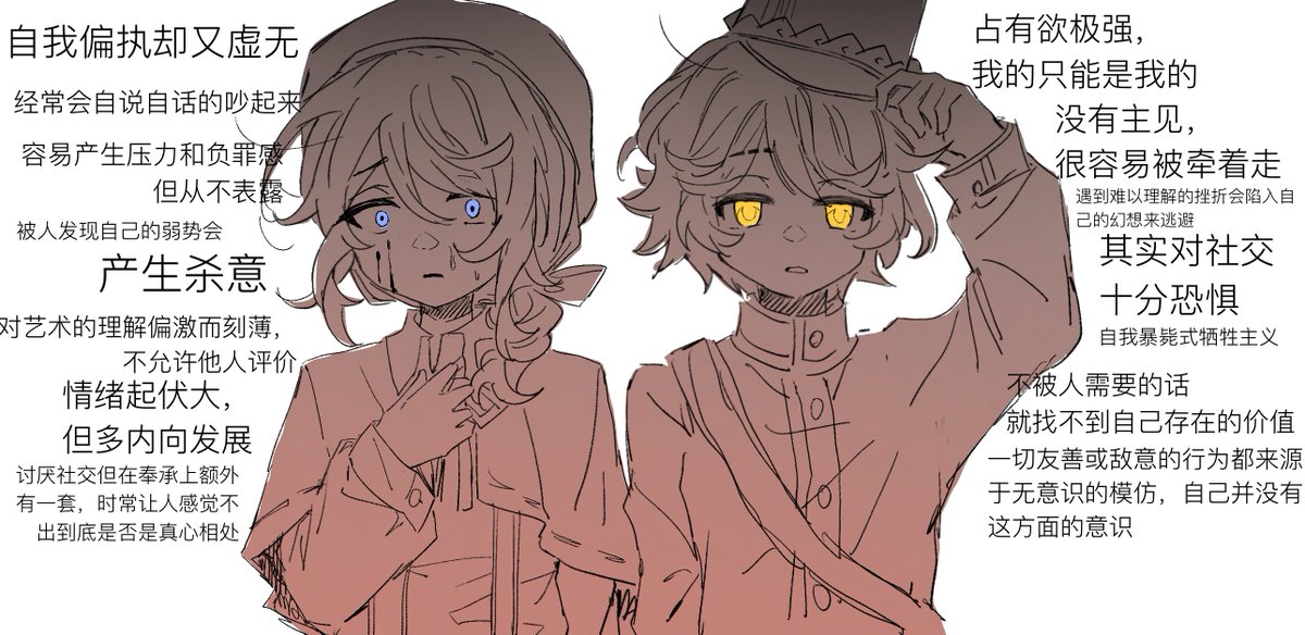 Nnwgudo's tweet photo. 私设致歉，吼吼
#IdentityV #第五人格 https://t.co/i4C7AHNAlR