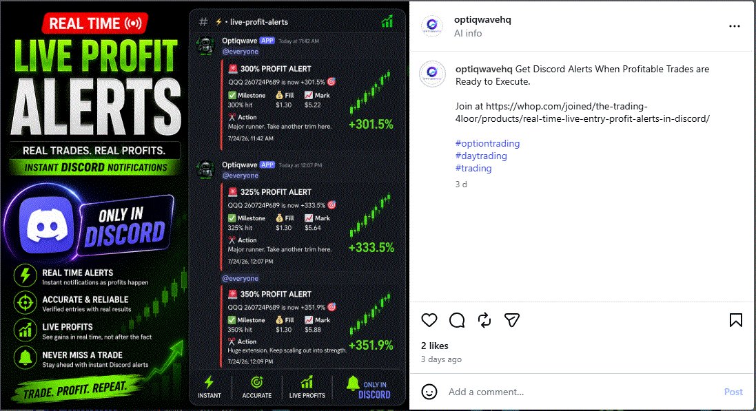 OptiqwaveHQ's tweet photo. 🔗https://t.co/4EFcN8UTbh
📷 https://t.co/qx0WLF2Udr
🔗https://t.co/3WJPzUXAct
#Trading #DayTrading #Investing #OptionsTrading #Trader #MarketAnalysis #TradingBot #AlgoTrading #Discord #TradingCommunity #Optiqwave #OptiqwaveHQ https://t.co/X66t1UNEFX