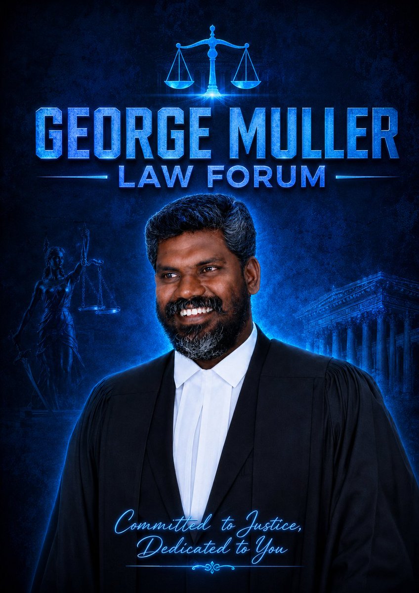georgemuller79's tweet photo. வெற்றி💐 வெற்றி💐 வெற்றி💐 

இன்று 30-07-2026, 
ஒரு வழக்கில், பாதிக்கப்பட்ட தரப்பினர் பக்கம் நின்று அவர்களுக்கான மகத்தான வெற்றியை பெற்றுக் கொடுத்தேன் என்பதை மகிழ்ச்சியுடன் தெரிவித்துக் கொள்கிறேன்💐

நன்றி!       நன்றி!       நன்றி!

#GeorgeMuller | #GeorgeMullerLawForum https://t.co/Cx6Vuzhzio