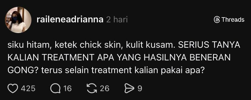nadaeladela's tweet photo. Ternyata siku hitam, kulit kusam, ketek chick skin itu bukan kutukan, semua bisa di treatment 🥹🫶🏻￼ https://t.co/7rsDHM1glp