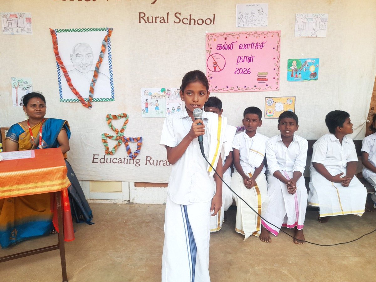 ishavidhya's tweet photo. Educational Development Day

Isha Vidhya Tuticorin celebrated K. Kamaraj's birth anniversary, with the Vice Principal opening the event by highlighting his contribution to education. Students then took part in various competitions and cultural programmes centered on his life. https://t.co/8vJAFpDpbP