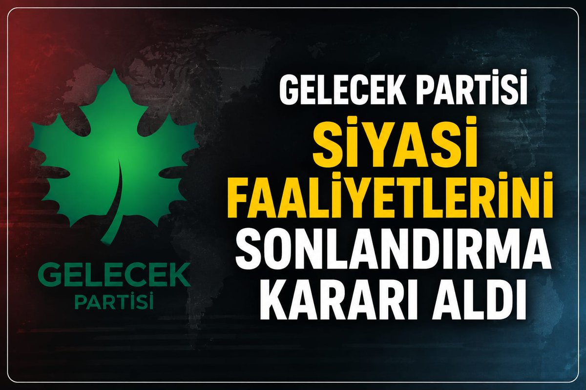 MuslumAlkis's tweet photo. Gelecek Partisinden Şok Karar
https://t.co/u1zXbQkYtq
@GelecekPartiTR @Ahmet_Davutoglu #gelecekparti #siyaset https://t.co/B674xtX1LT