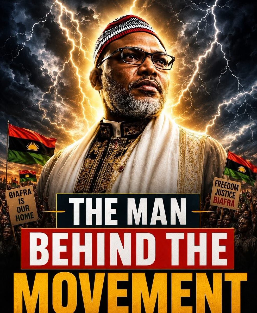 Chia_gozie's tweet photo. Holy Holy Holy
Nnamdi kanu is another savior.
Whatever he says goes.
The one true Supreme leader of the Indigenous people of Biafra.
Gangsters of penury keep crying, you don't fight an ordained man and still stand. https://t.co/qfEltr6y38