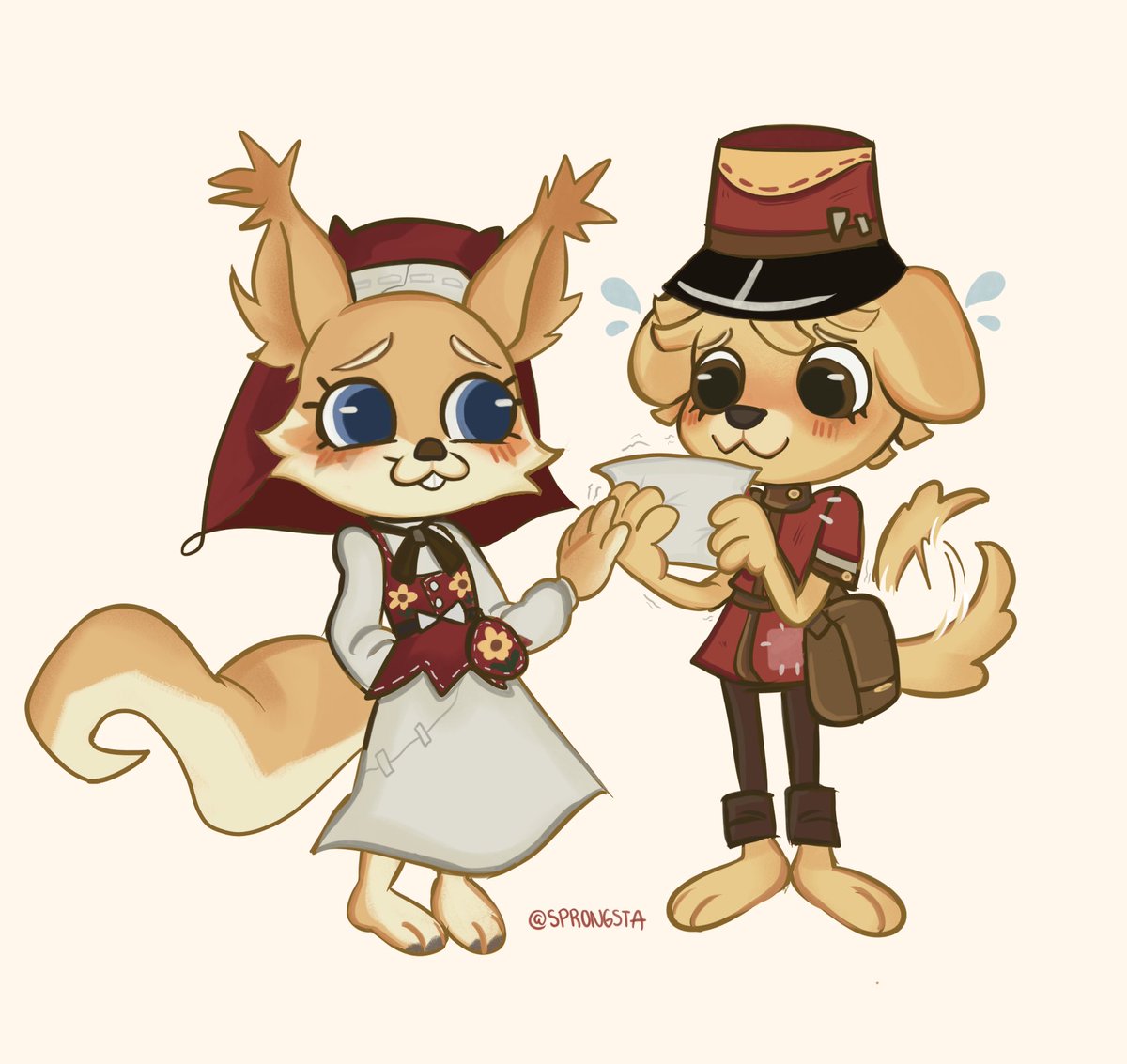 Sprongsta's tweet photo. Squirrel and Doggy! #vicanne https://t.co/swXa7291RV