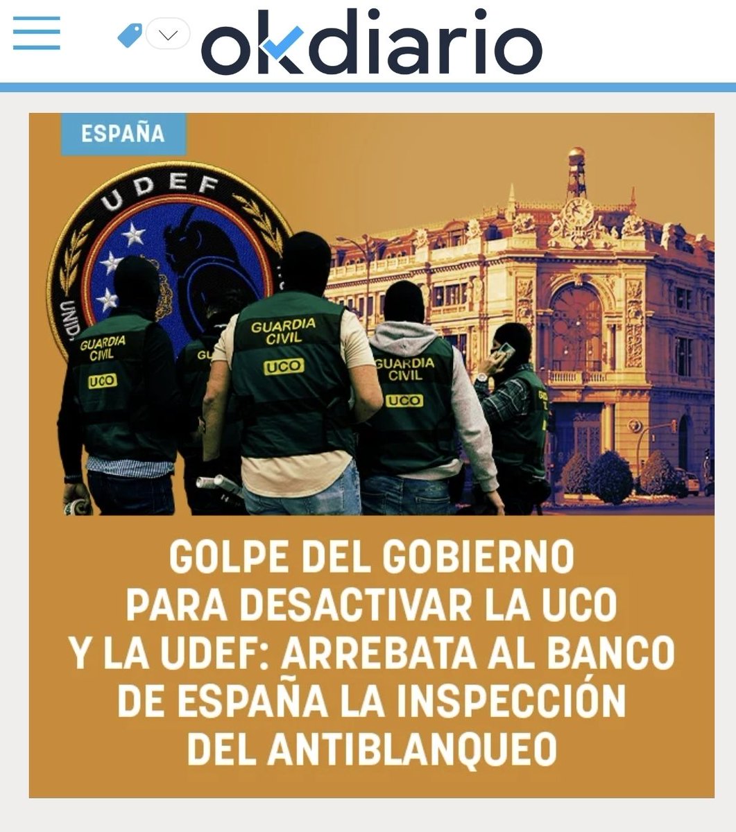 criaturina's tweet photo. EL ASALTO A LAS LEYES ANTICORRUPCIÓN 

🤔🤔 FINGID SORPRESA: El Gobierno se queda con la inspección del blanqueo de capitales a través de un nuevo chiringuito dependiente de Economía.

🤔🤔 Excluye al Banco de España y maniata a la UCO y a la UDEF.

🤔🤔 Para Zapatero ya es tarde. ¿Para quién lo hacen? 

https://t.co/F5FEsu8rGl