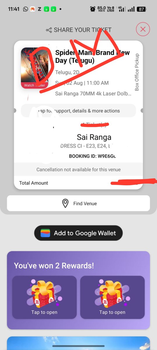 agentrolex_'s tweet photo. Spider man brand new day (telugu) 2 tickets 🎟️ avilable in Sai Ranga Aug 2 (Fan show🧨) ...... Any one interested DM .......
#sairanga #malkajgiri #SpiderManUnNuevoDía #spiderman #tfi #spidermanbrand #hydrabad
#Sairanga https://t.co/2zBcT48gME