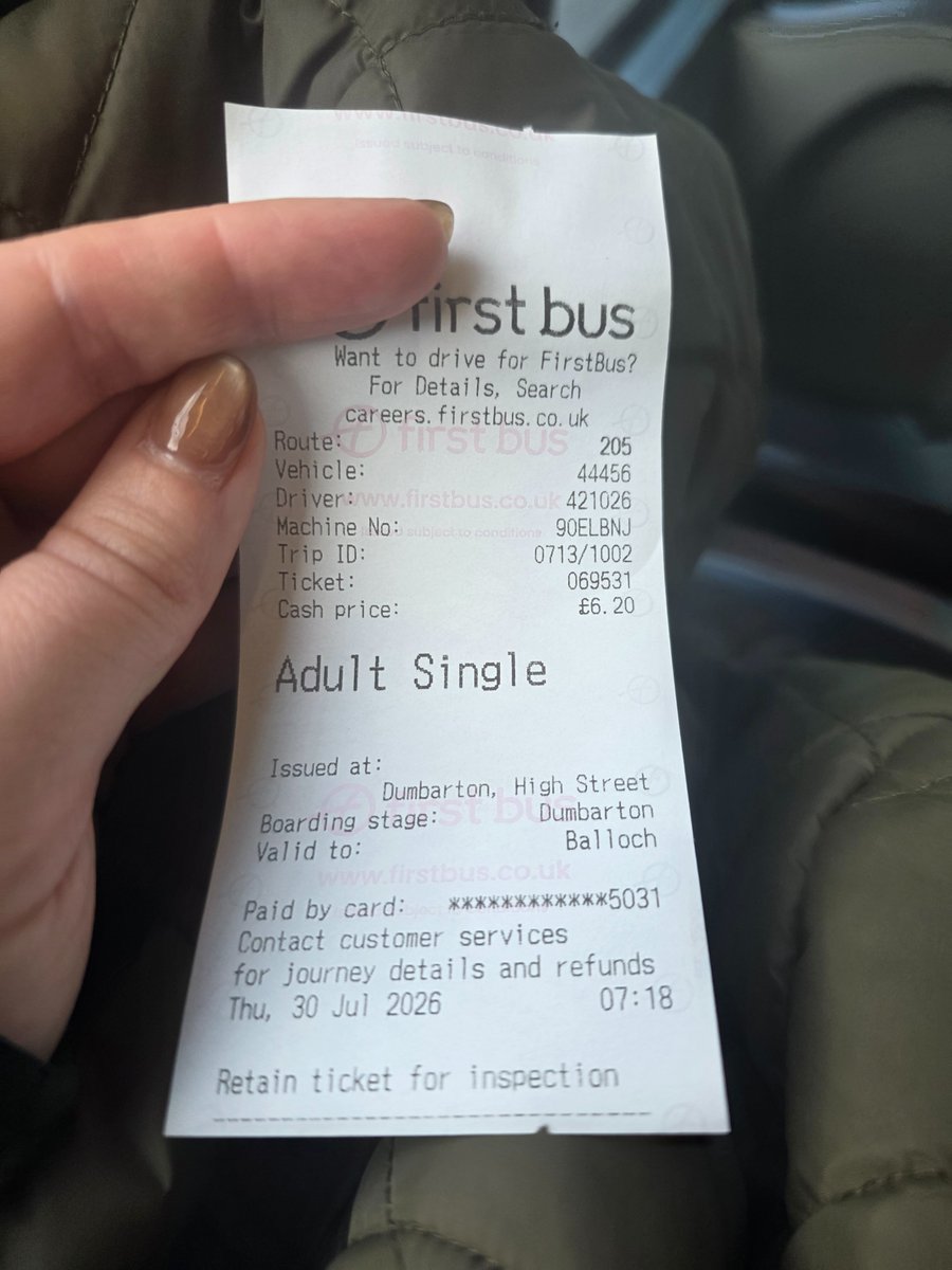 Kay_Protheroe's tweet photo. @ScotRail I have bought a weekly ticket but I am having to pay for a bus into work this morning because all trains are cancelled between Dalreoch and Balloch - can I get a refund please? As it has just cost me double a return fare one way into Balloch. https://t.co/BqaK1rkwkf